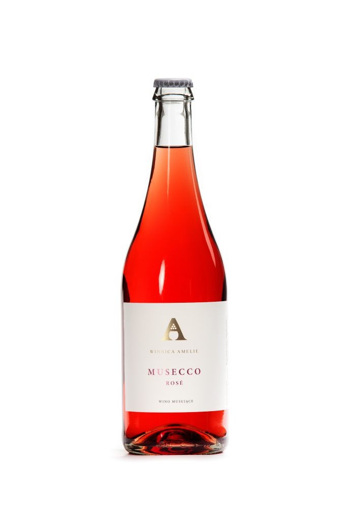 Musecco Rose - wino musujące różowe półwytrawne | Winnica Amelie