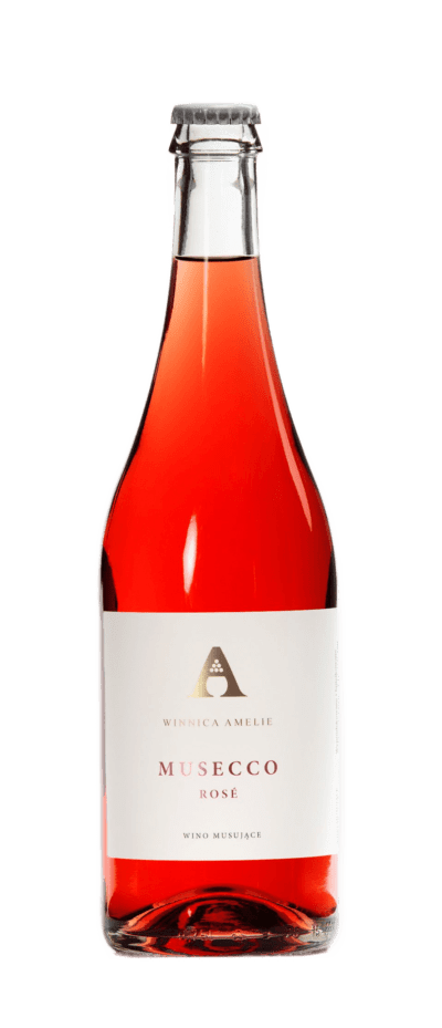 Musecco Rose - wino musujące różowe półwytrawne | Winnica Amelie