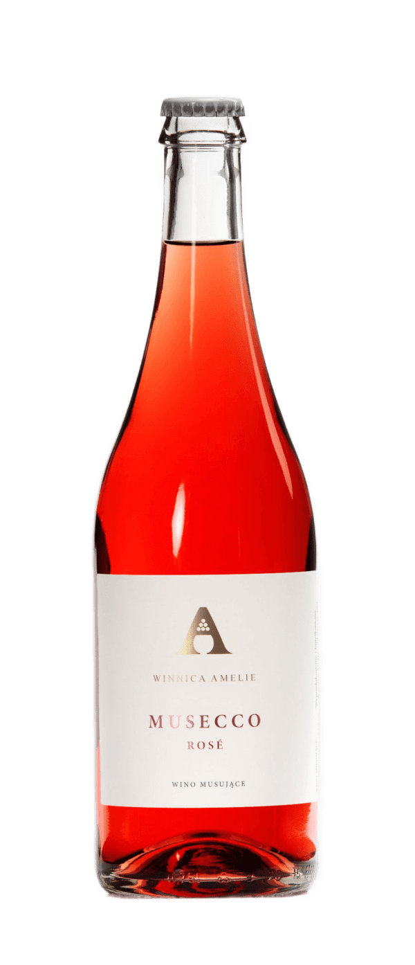 Musecco Rose - wino musujące różowe półwytrawne | Winnica Amelie