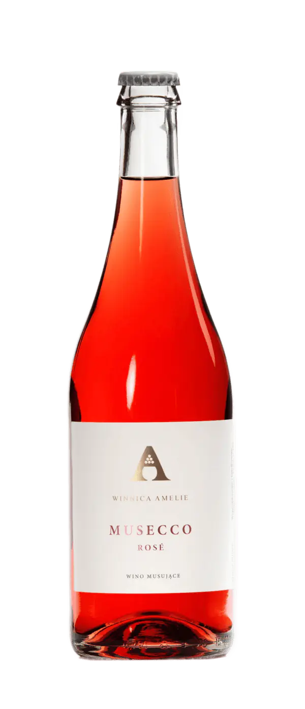 Musecco Rose - wino musujące różowe półwytrawne | Winnica Amelie