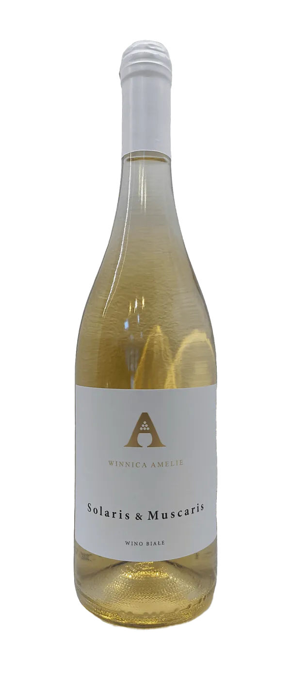 Wino Solaris & Muscaris białe półwytrawne